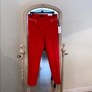 Classic Fit Red Dressy Pants